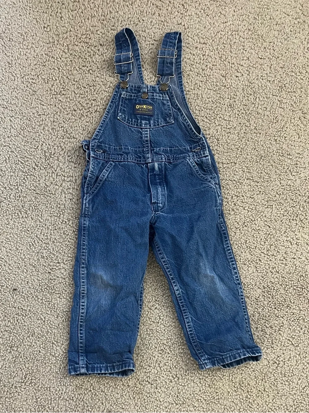 OshKosh B'gosh Denim Adjustable Strap Kids Overalls